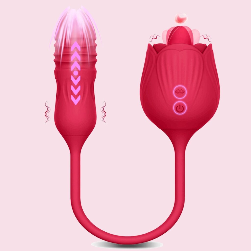 2 In 1 Rose Nipple Stimulator Sex Toy