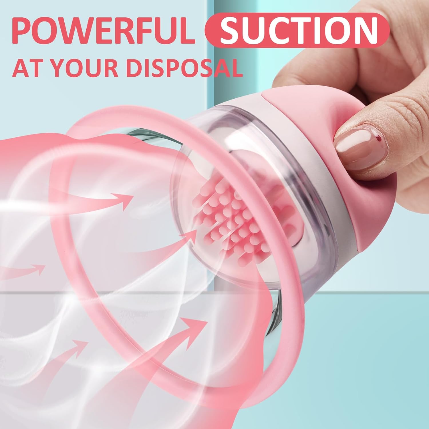 Vibrating Nipple Sucker With 10 Vibrator Rotation Modes