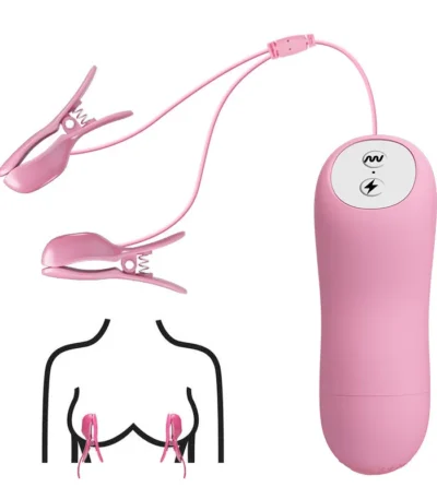 Electric Nipple Clamps Shock Stimulation Nipple Clips